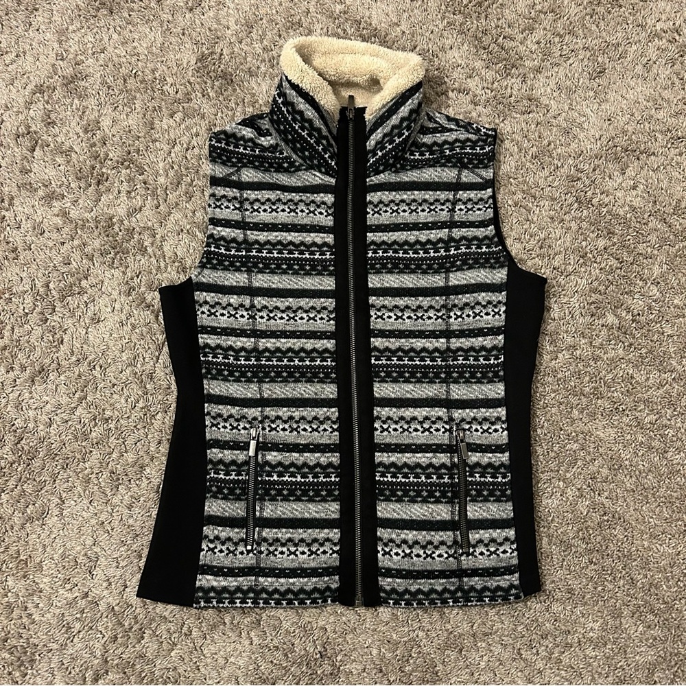Wooly Bully Wear Vest black gray women’s large